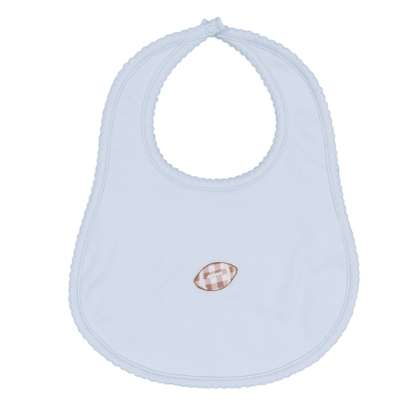 Magnolia Baby_Tiny Tailgater Bib - Light Blue_1