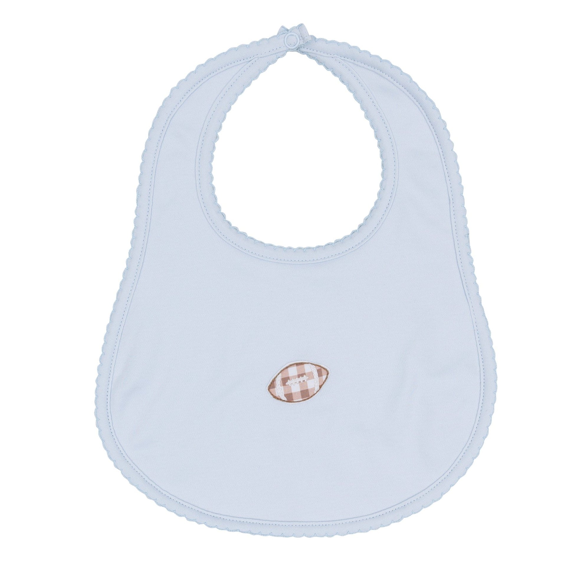 Magnolia Baby_Tiny Tailgater Bib - Light Blue_1