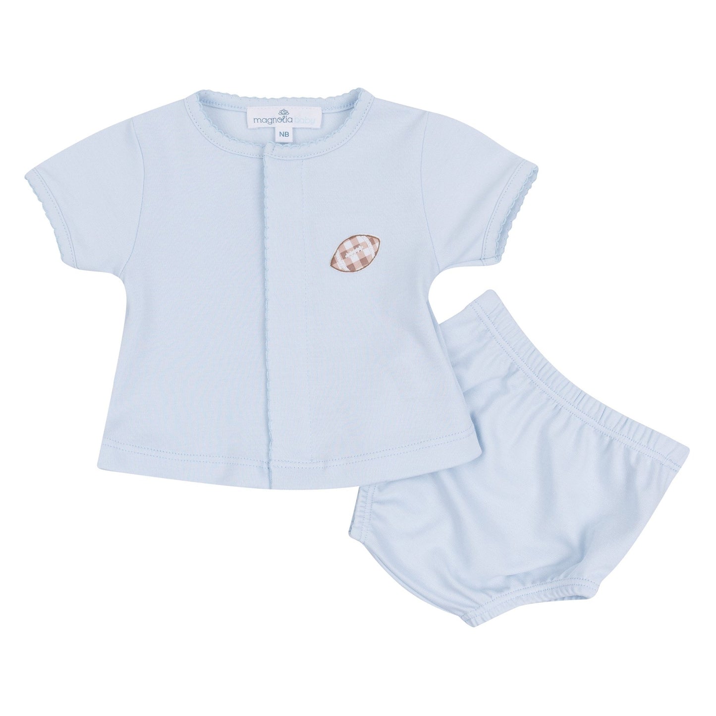 Magnolia Baby_Tiny Tailgater Diaper Cover Set - Light Blue_4