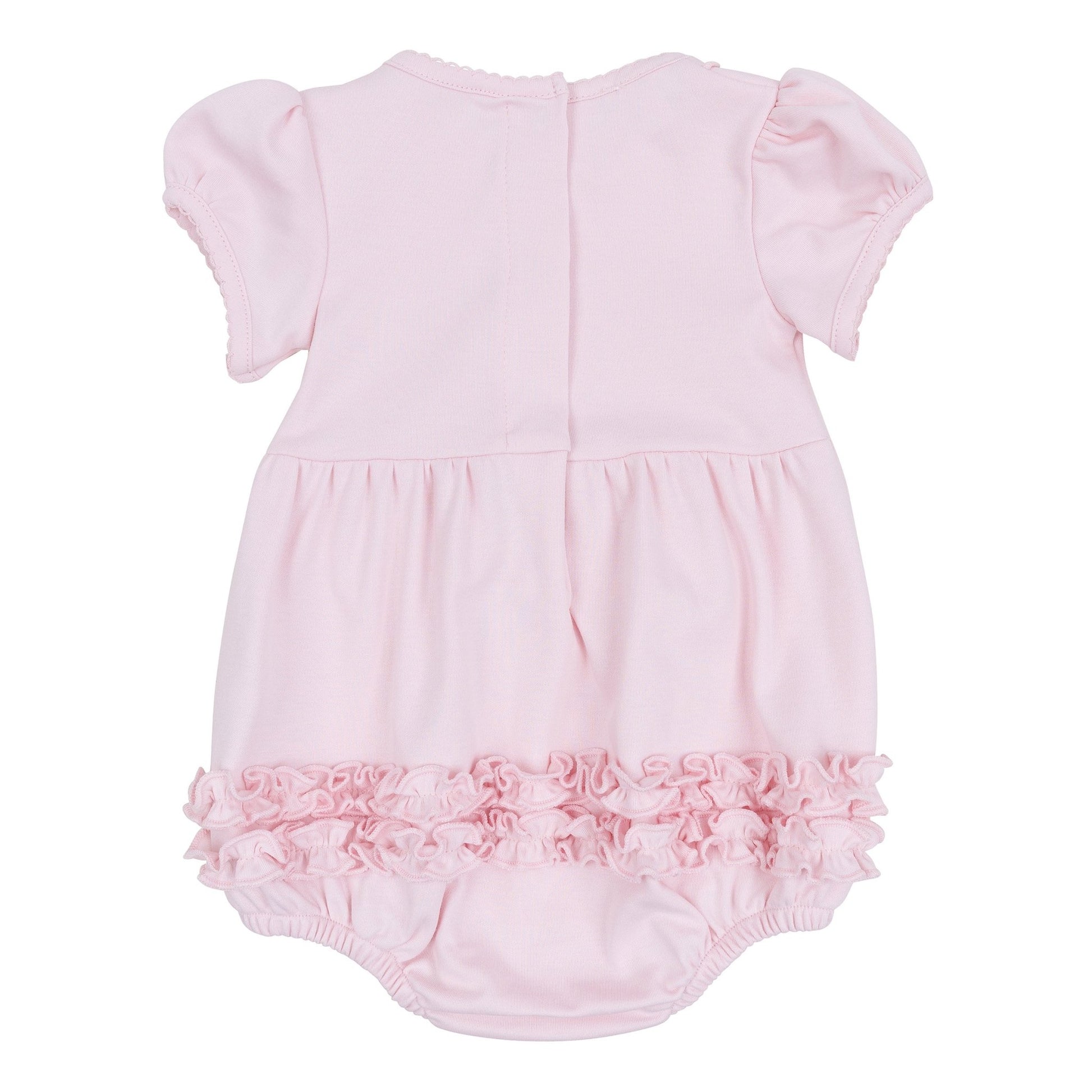 Magnolia Baby_Tiny Tailgater Hand-Embroidered Ruffle Bubble - Pink_3