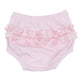 Magnolia Baby_Tiny Tailgater Hand-Embroidered Ruffle Diaper Cover Set - Pink_3