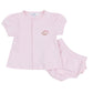 Magnolia Baby_Tiny Tailgater Hand-Embroidered Ruffle Diaper Cover Set - Pink_1