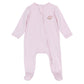 Magnolia Baby_Tiny Tailgater Hand-Embroidered Zip Footie - Pink_1