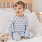 Magnolia Baby_Tiny Tailgater Long Pajamas - Light Blue_1
