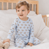 Magnolia Baby_Tiny Tailgater Long Pajamas - Light Blue_1