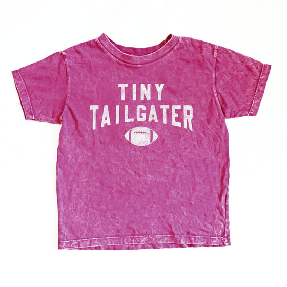 Tiny Tailgater Mineral Wash Tee - Fuschia - Magnolia BabyTop