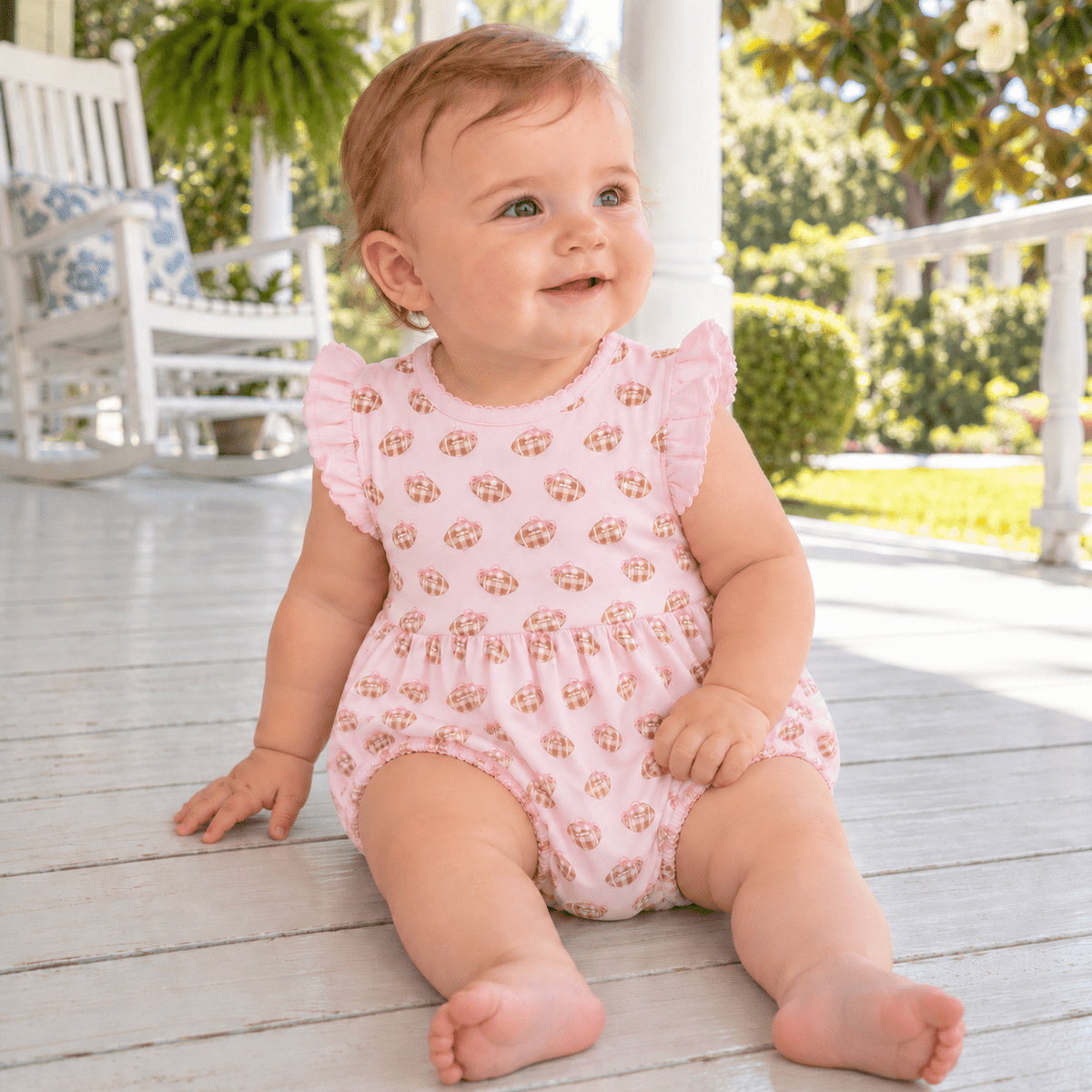 Magnolia Baby_Tiny Tailgater Print Bubble - Pink_1