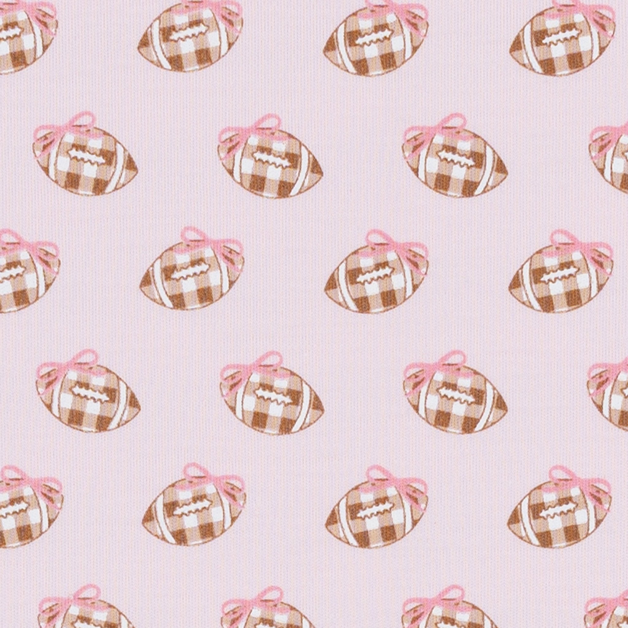 Magnolia Baby_Tiny Tailgater Print Swaddle Blanket - Pink_2