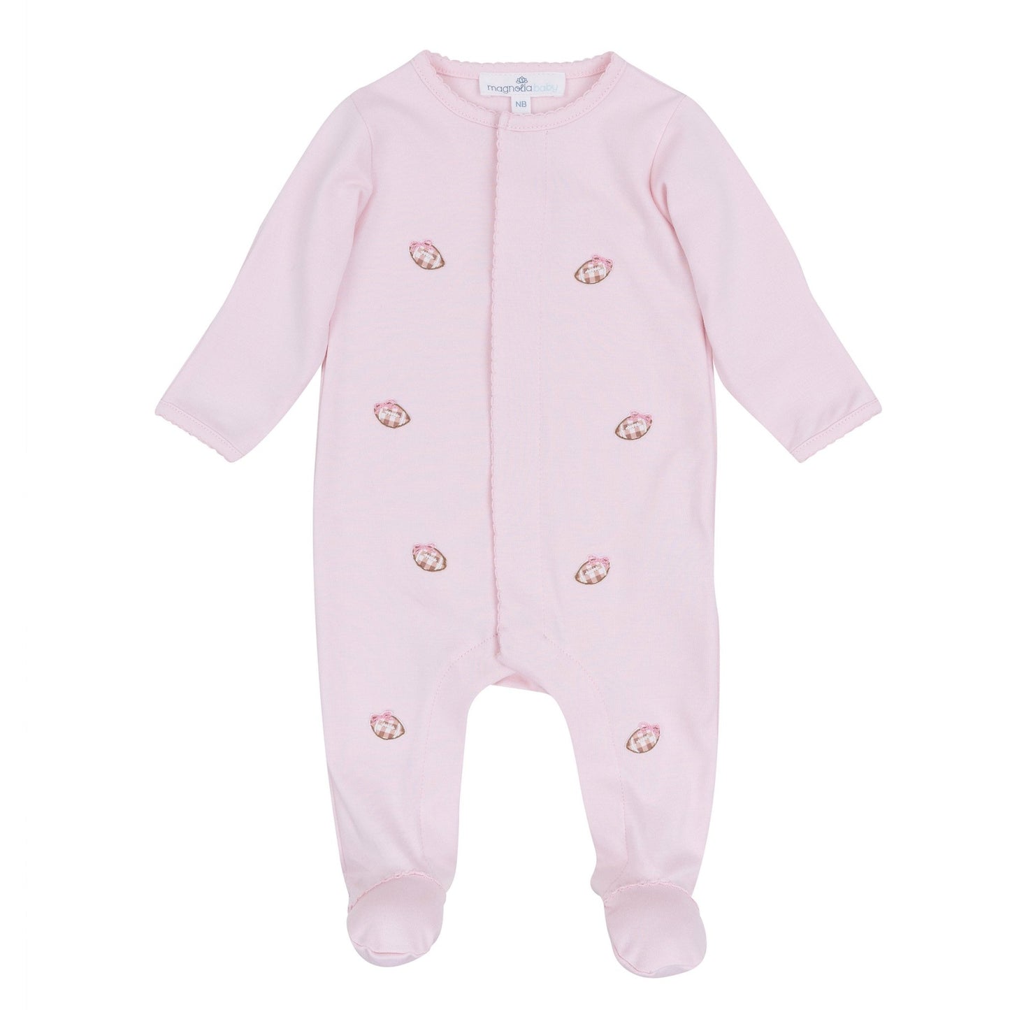 Magnolia Baby_Tiny Tailgater Scattered Footie - Pink_1