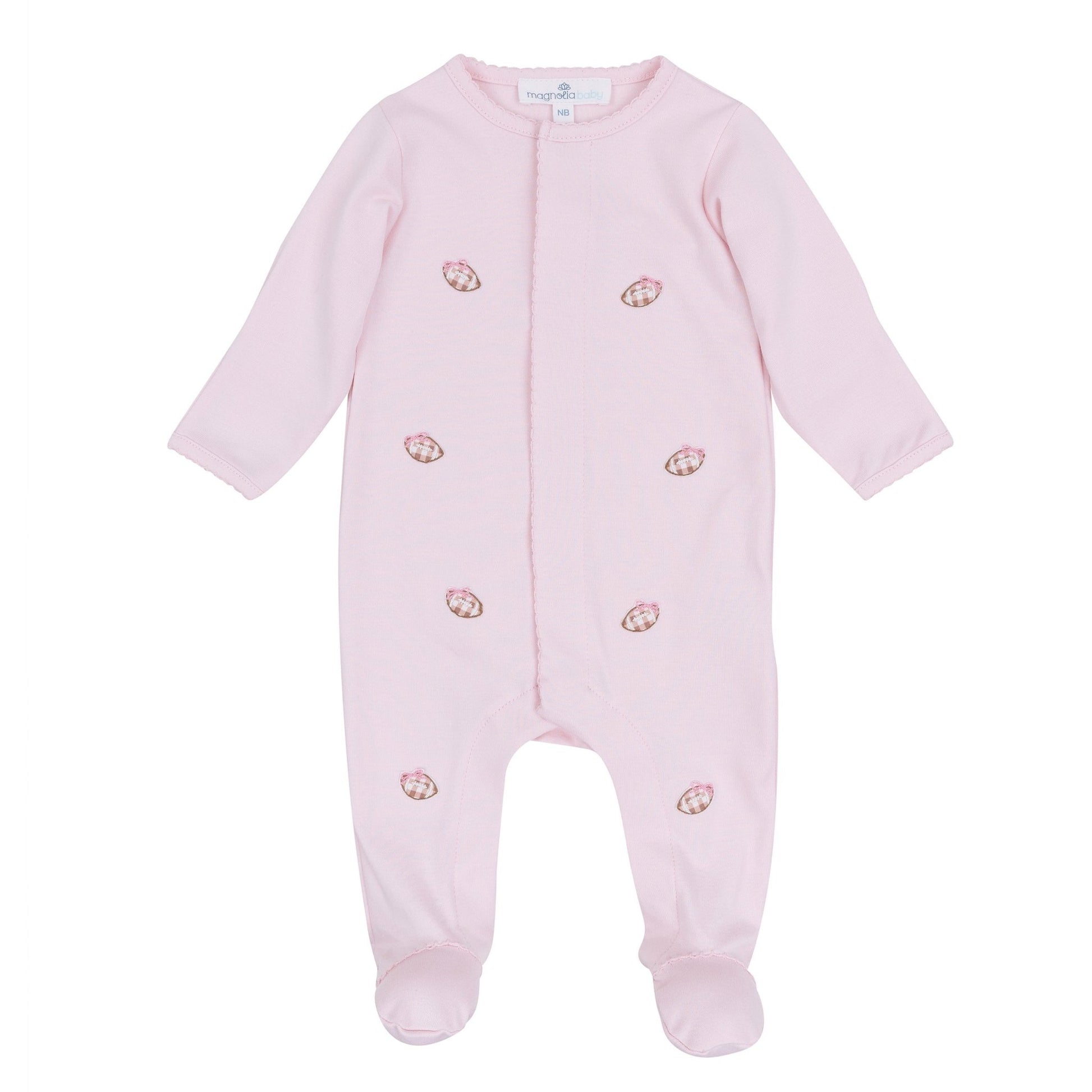 Magnolia Baby_Tiny Tailgater Scattered Footie - Pink_1