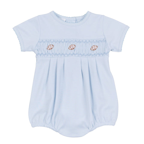 Magnolia Baby_Tiny Tailgater Smocked Bubble - Light Blue_1