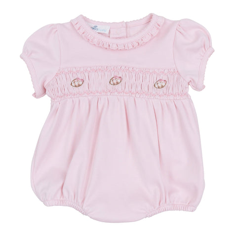 Magnolia Baby_Tiny Tailgater Smocked Bubble - Pink_1