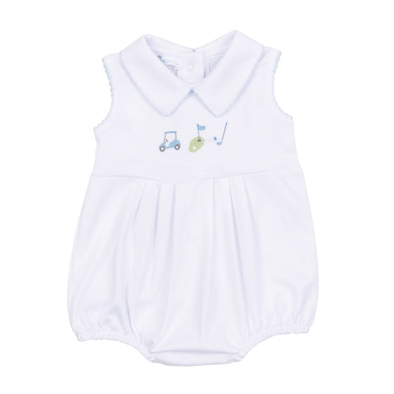 Tiny Tee Time Collared Bubble - Light Blue - Magnolia BabyBubble