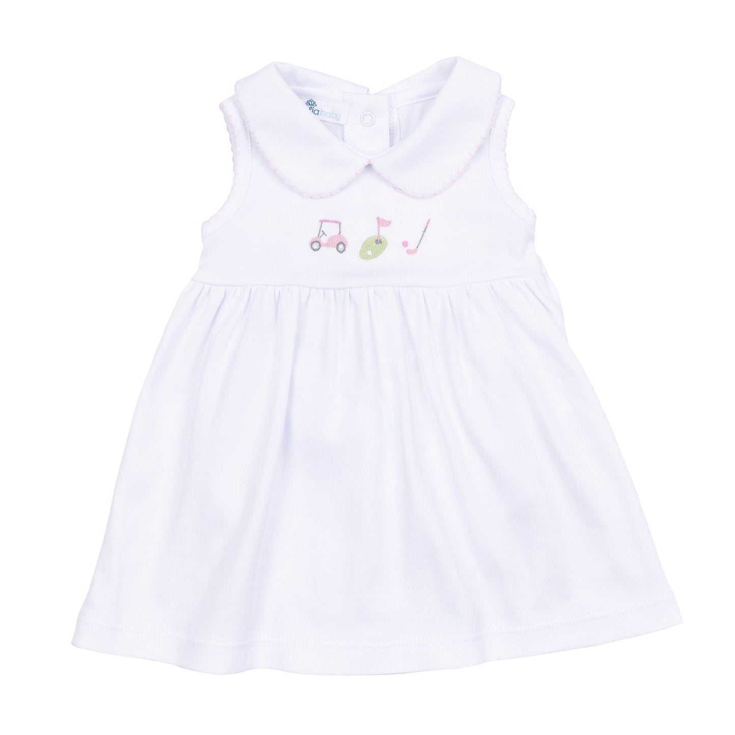 Tiny Tee Time Collared Dress - Pink - Magnolia BabyDress