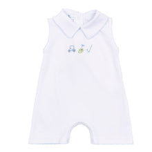  Tiny Tee Time Collared Short Playsuit - Light Blue - Magnolia BabyShort Playsuit