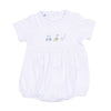 Tiny Tee Time Embroidered Bubble - Light Blue - Magnolia BabyBubble