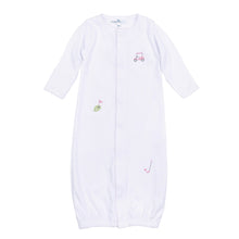  Tiny Tee Time Embroidered Converter - Pink - Magnolia BabyConverter Gown