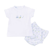  Tiny Tee Time Embroidered Diaper Cover Set - Light Blue - Magnolia BabyDiaper Cover