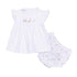 Tiny Tee Time Embroidered Diaper Cover Set - Pink - Magnolia BabyDiaper Cover