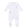 Tiny Tee Time Embroidered Footie - Pink - Magnolia BabyFootie