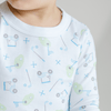 Tiny Tee Time Long Pajamas - Light Blue - Magnolia BabyLong Pajamas