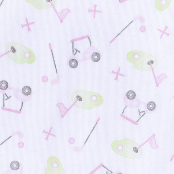 Tiny Tee Time Print Bubble - Pink - Magnolia BabyBubble