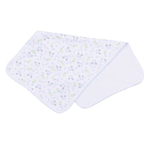  Tiny Tee Time Print Burp Cloth - Light Blue - Magnolia BabyBurp Cloth