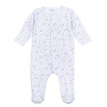  Tiny Tee Time Print Footie - Light Blue - Magnolia BabyFootie