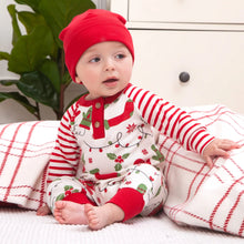  Tis the Season Henley Romper - Magnolia BabyPlaysuit