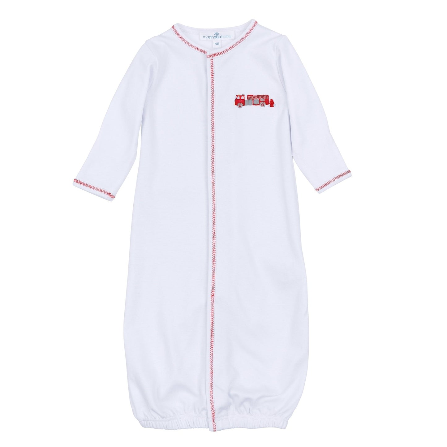 To the Rescue Embroidered Converter - Magnolia BabyConverter Gown