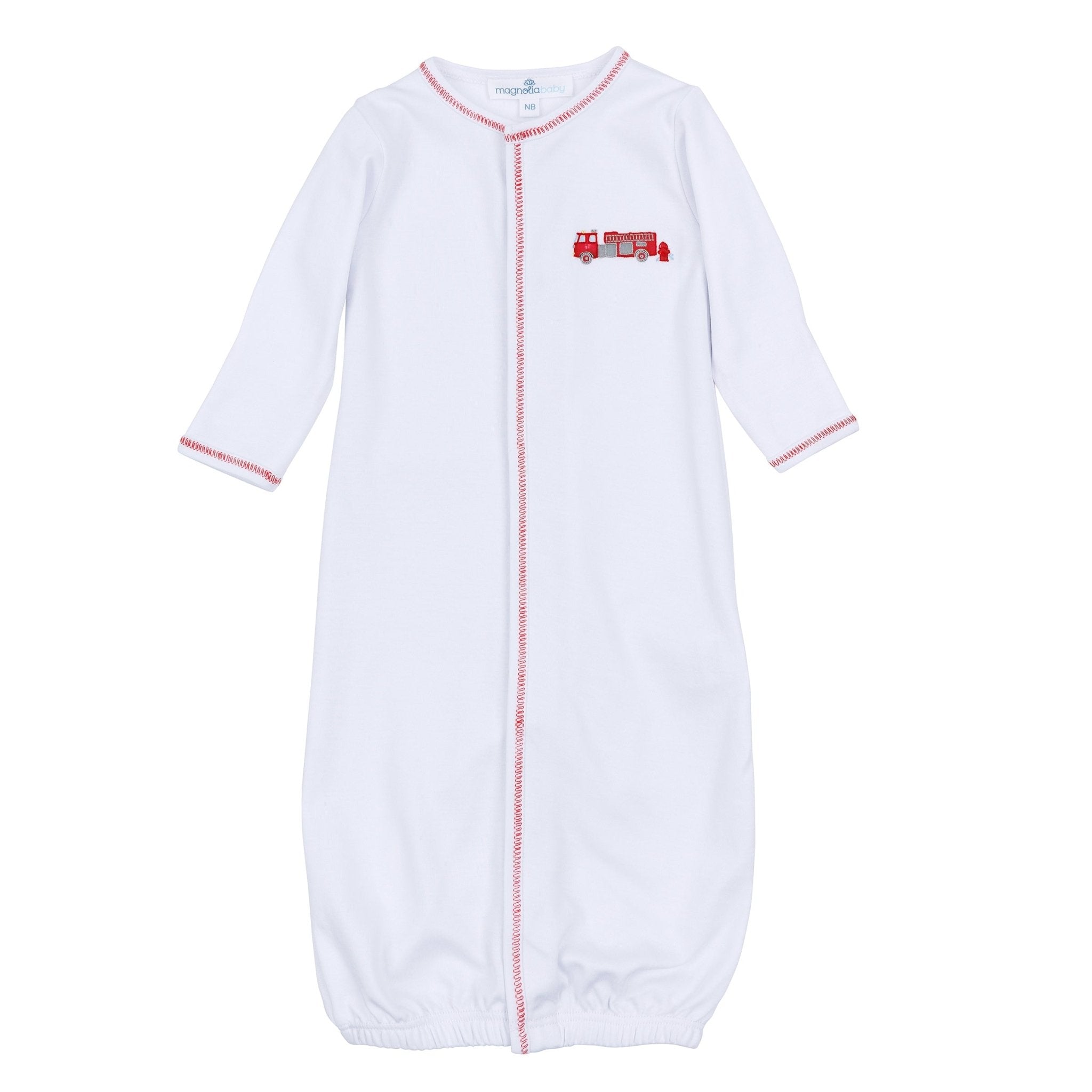 To the Rescue Embroidered Converter - Magnolia BabyConverter Gown