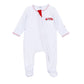 To the Rescue Embroidered Zip Footie - Magnolia BabyFootie