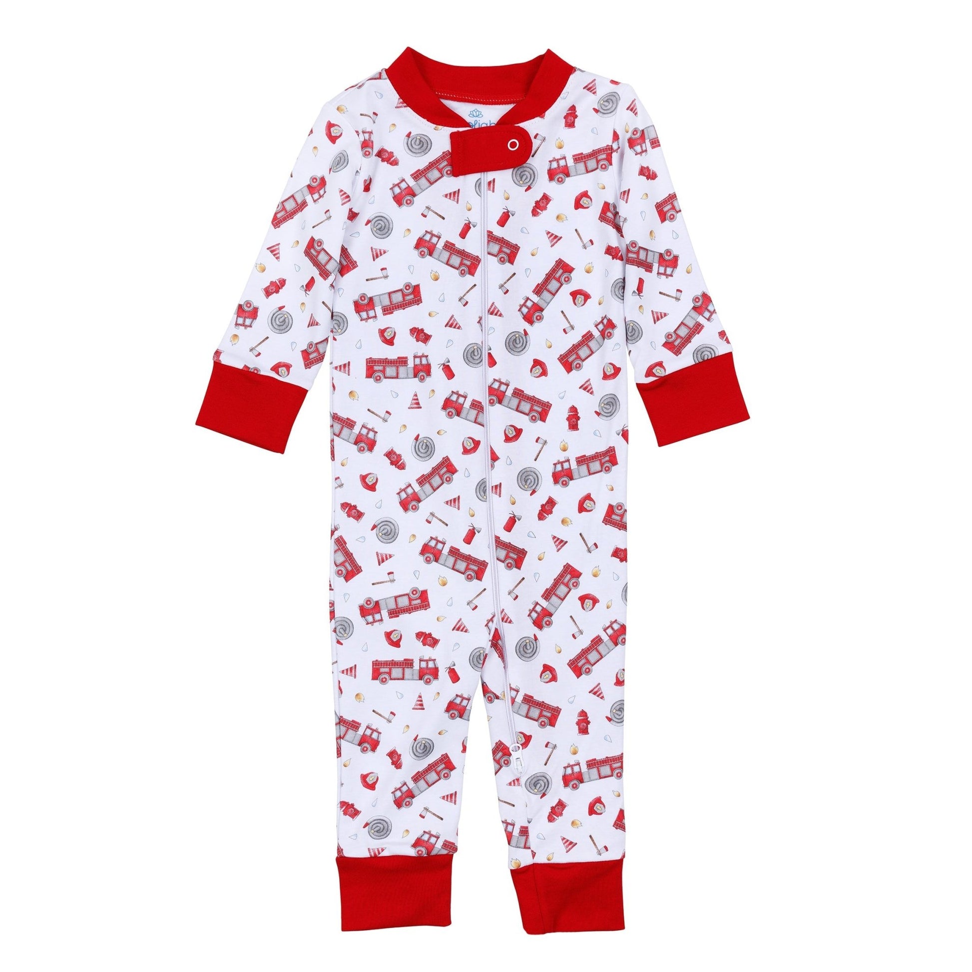 To the Rescue Zip Pajamas - Magnolia BabyZipper Pajamas