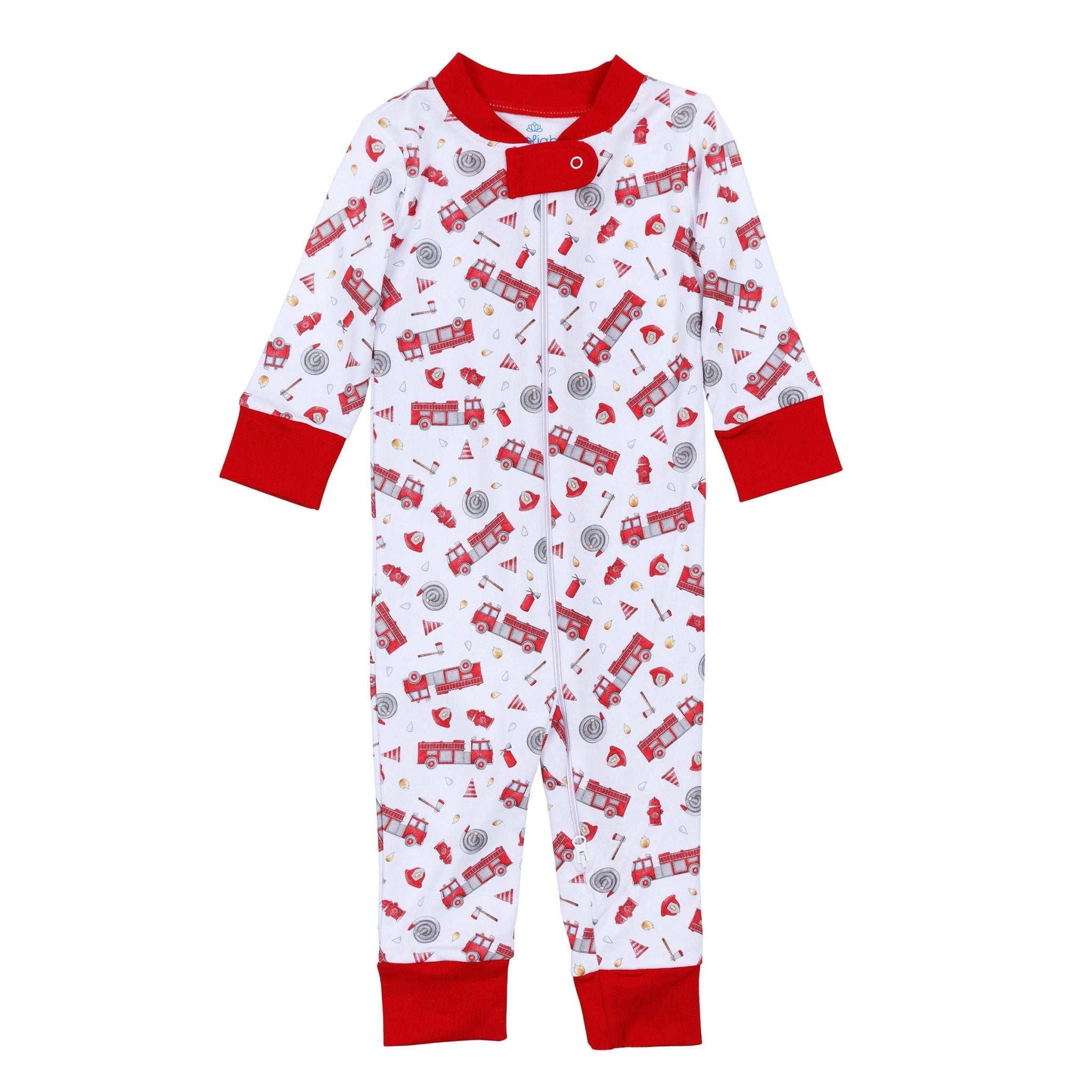 To the Rescue Zip Pajamas - Magnolia BabyZipper Pajamas
