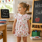Toddler Girl School Day Sweetness Collared Short Sleeve Bubble - Magnolia BabyBubble