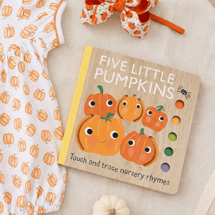 Simon & Schuster_Touch and Trace Nursery Rhymes: Five Little Pumpkins_1