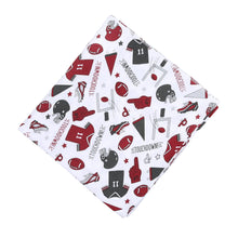  Touchdown Crimson - Grey Swaddle Blanket - Magnolia BabySwaddle Blanket