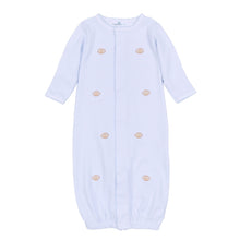  Touchdown Cutie Embroidered Converter - Light Blue - Magnolia BabyConverter Gown
