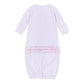 Touchdown Cutie Embroidered Ruffle Converter - Pink - Magnolia BabyConverter Gown