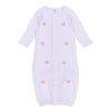 Touchdown Cutie Embroidered Ruffle Converter - Pink - Magnolia BabyConverter Gown