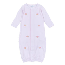  Touchdown Cutie Embroidered Ruffle Converter - Pink - Magnolia BabyConverter Gown