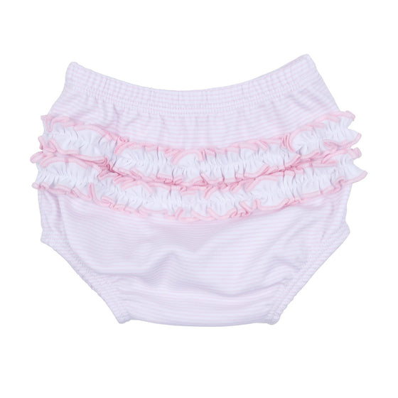 Touchdown Cutie Embroidered Ruffle Diaper Cover Set - Pink - Magnolia BabyDiaper Cover