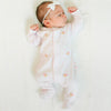 Touchdown Cutie Embroidered Ruffle Footie - Pink - Magnolia BabyFootie