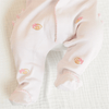 Touchdown Cutie Embroidered Ruffle Footie - Pink - Magnolia BabyFootie