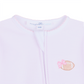 Touchdown Cutie Embroidered Ruffle Zip Footie - Pink - Magnolia BabyFootie