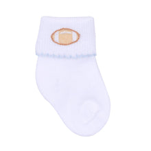  Touchdown Cutie Embroidered Socks - Light Blue - Magnolia BabySocks