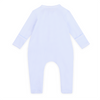 Touchdown Cutie Embroidered Zip Footie - Light Blue - Magnolia BabyFootie