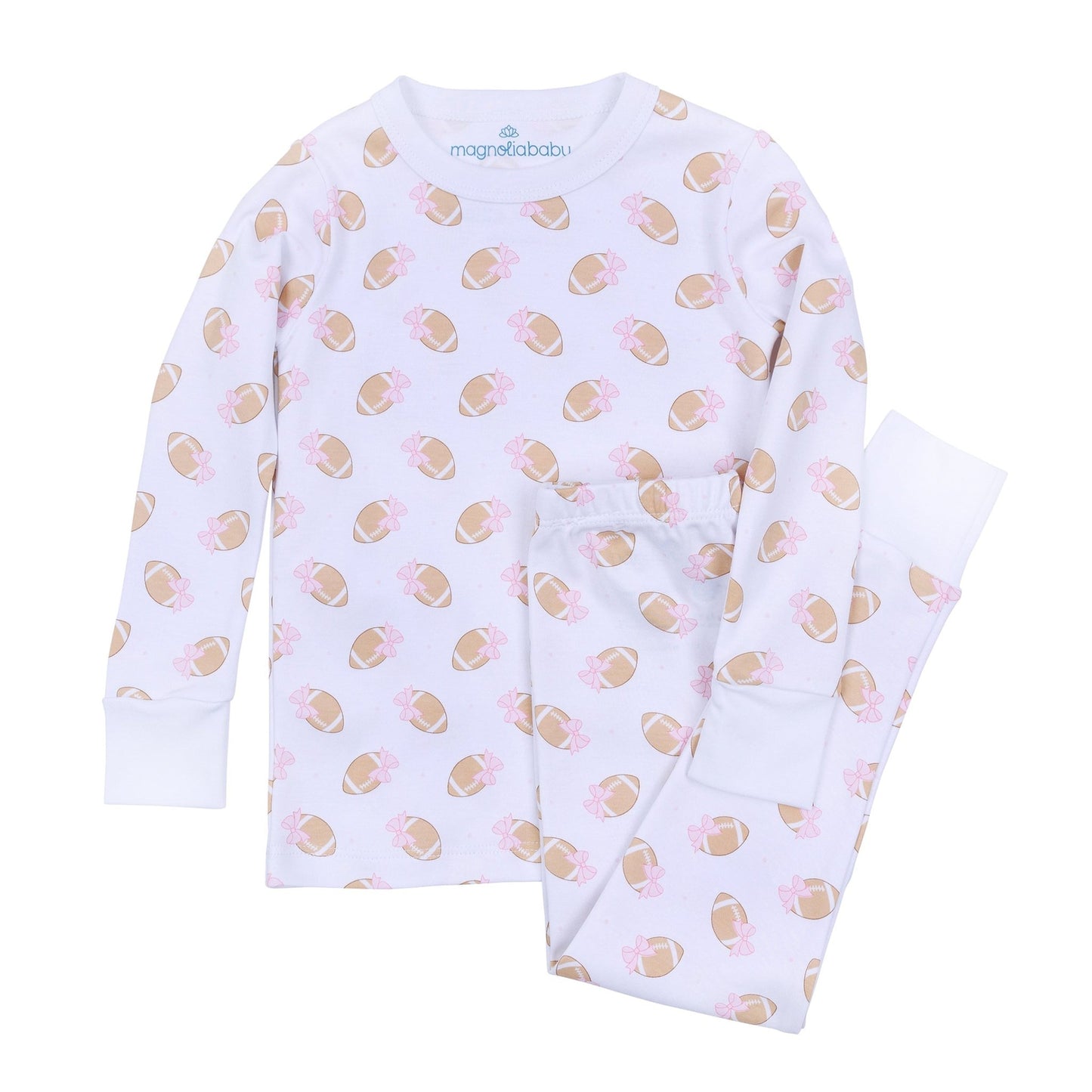 Touchdown Cutie Long Pajamas - Pink - Magnolia BabyLong Pajamas