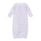 Touchdown Cutie Print Converter - Light Blue - Magnolia BabyConverter Gown