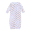 Touchdown Cutie Print Converter - Light Blue - Magnolia BabyConverter Gown